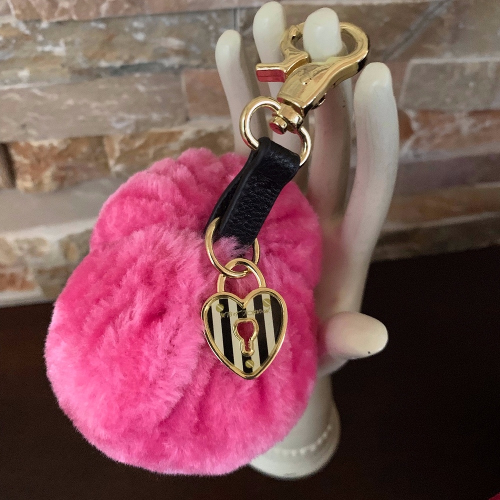 Betsey Johnson PomPom Purse Charm